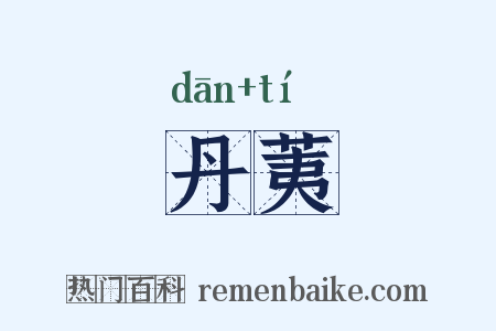 丹荑是什么意思的图片